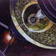 Illustration for article titled NASAs dizzying concept art imagines ribbons of farmland in space